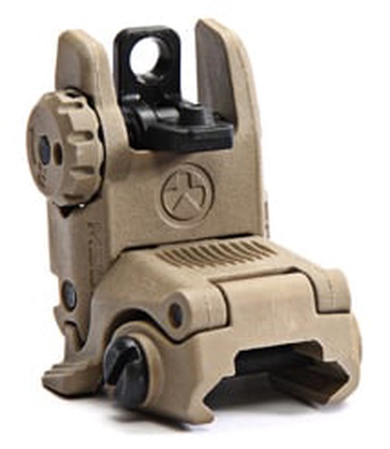 Magpul MBUS AR-15 Iron Sight GEN 2 Rear Flip Up, FDE - MAG248-FDE