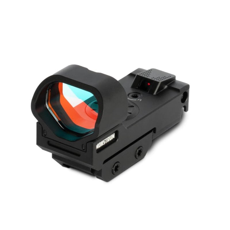 Monstrum Ares V2 1x Open Reflex Red Dot Sight Shake Awake Black
