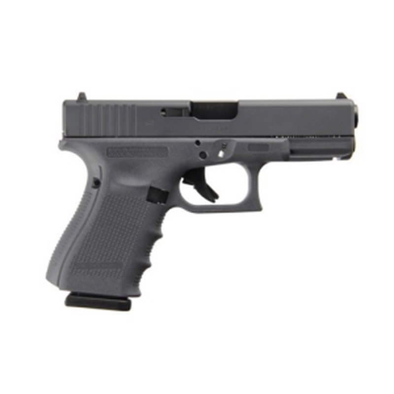Glock G19 Gen4 9mm Pistol 4.01 in Gray Cerakote