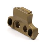 Unity Tactical FAST LPVO Offset Red Dot Base Aluminum Flat Dark Earth