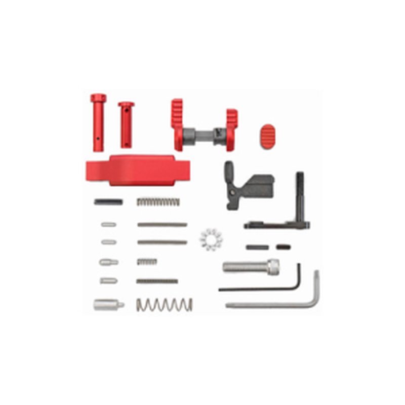 Armaspec Superlight Lower Parts Kit Red AR-15
