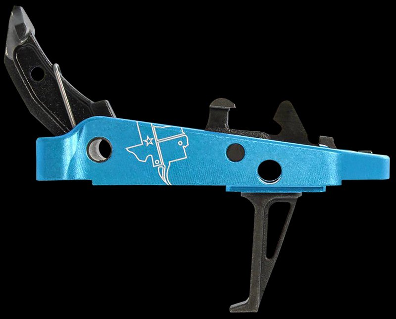 CMC Triggers Drop-In Trigger Group 2.0 Single-Stage Flat with 3.50 lbs Draw Weight Black w/ Blue