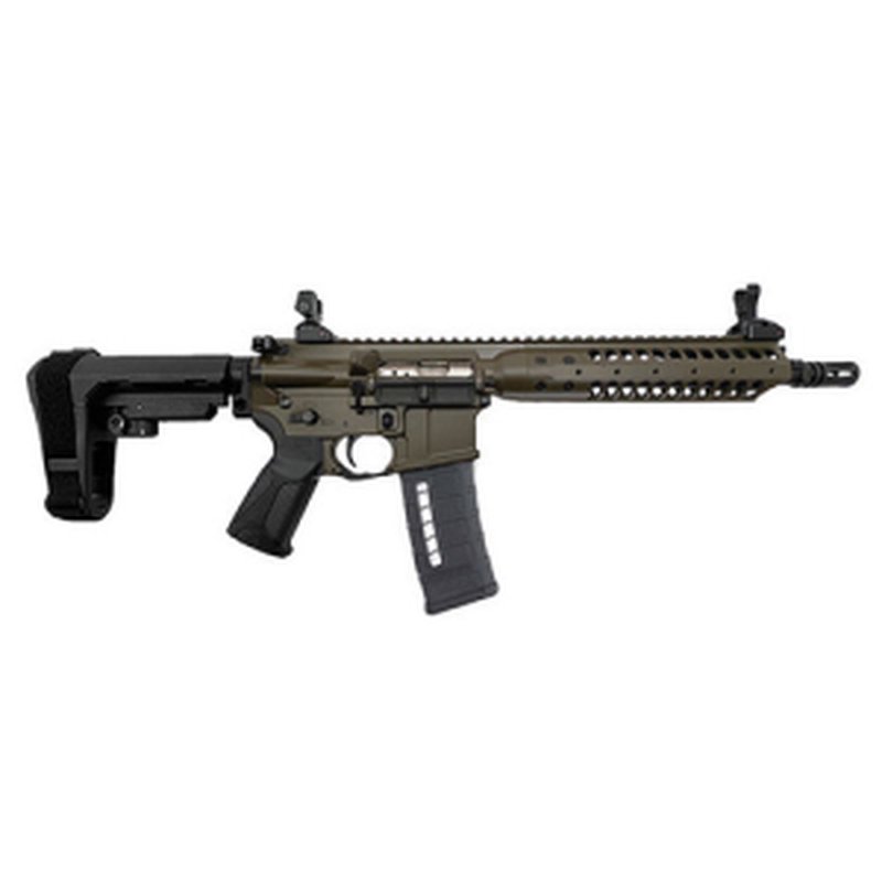 LWRC SIX8-A5 6.8 SPC Pistol 10.5 Inch 1:7 1/2x28 Patriot Brown SBA3