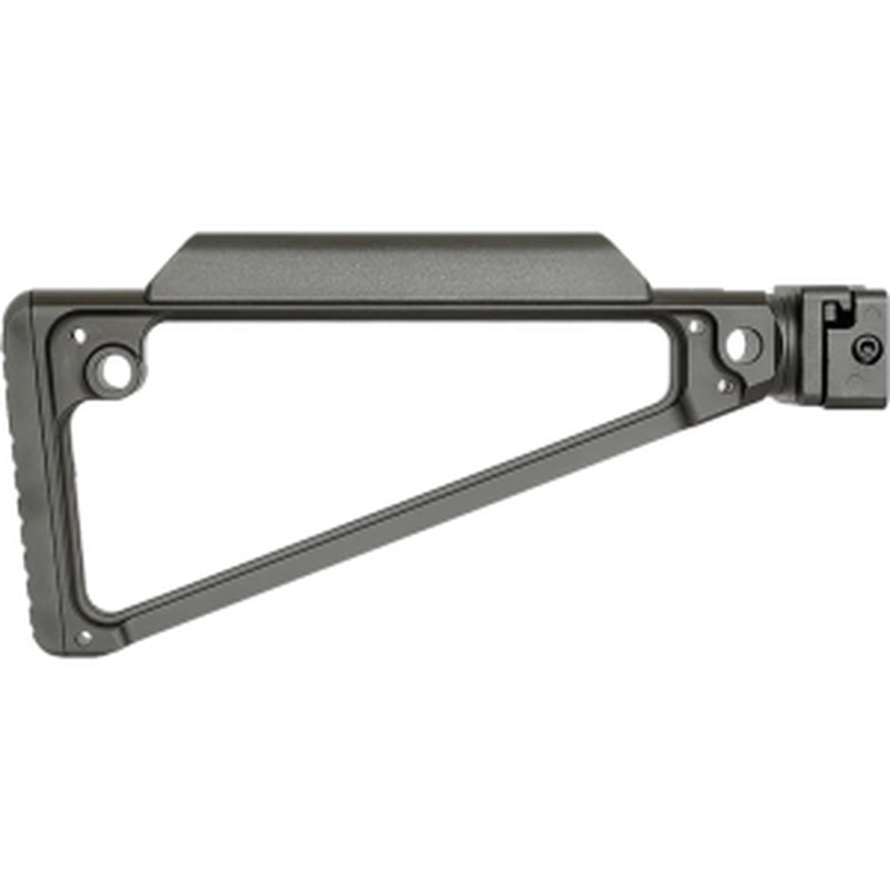 Midwest Industries MITRISF Triangle Side Folding Stock Black 6061 Aluminum