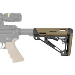Hogue 15350 AR-15/M-16 OverMolded Collapsible Buttstock Commercial Buffer Tube FDE