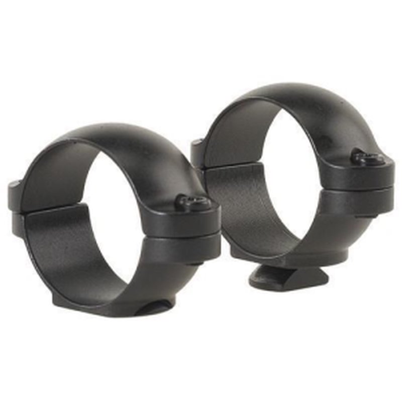 Leupold 2-Piece STD Windage Adjustable Steel Rings 1\", Super Low, Matte