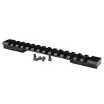 Warne Mountain Tech Savage Short 1-Piece Picatinny (STANAG) Scope Base, Matte Black