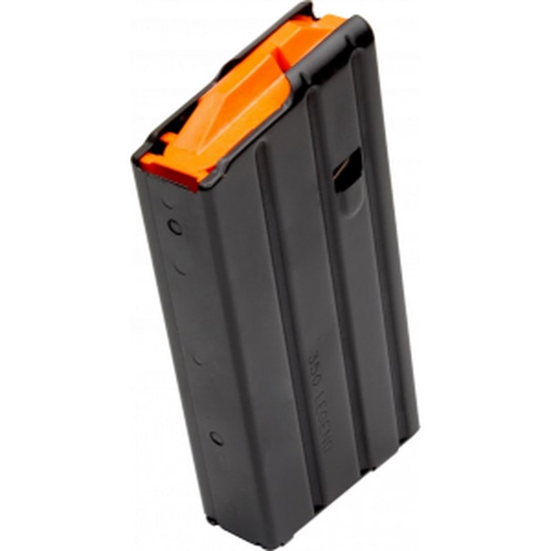 DuraMag 2035041178CPD SS Replacement Magazine Black with Orange Follower Detachable 20rd 350 Legend for AR-15
