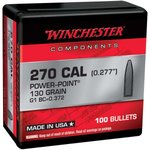 Winchester WB270P130X 270 130 Grain Polymer Point Bullets (100/10)