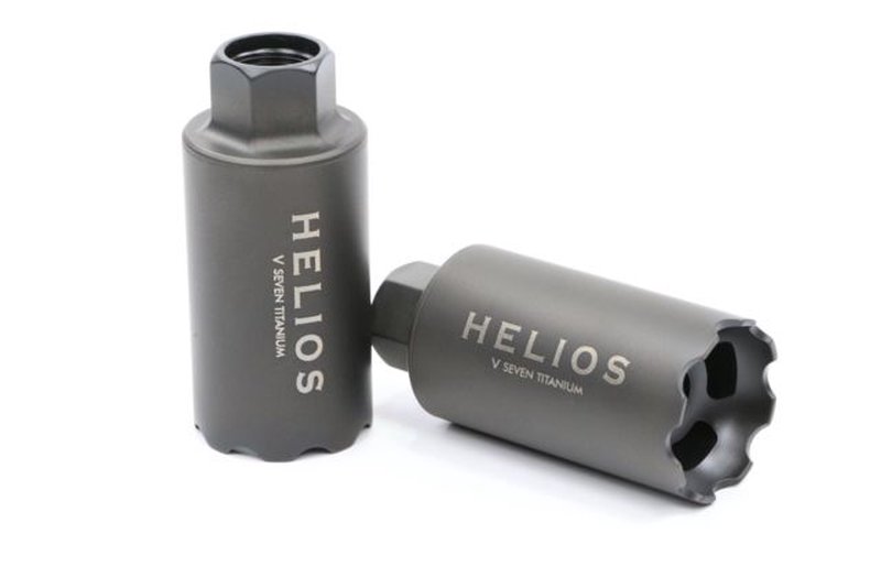 V Seven Helios Linear Compensator 5/8 X 32 For 458 SOCOM, DLC Black Finish MBHE458 BLK