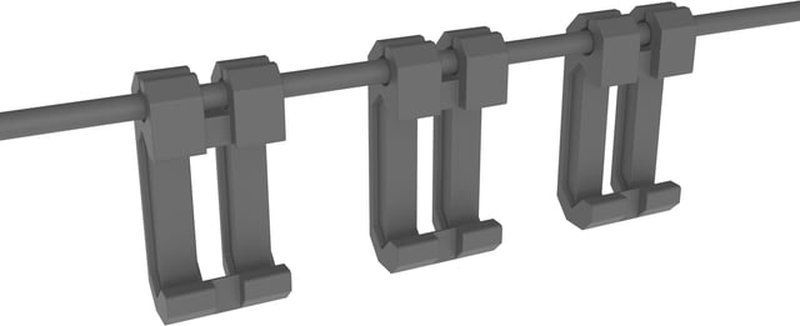 Monstrum Picatinny Pressure Switch Cable Guides Black