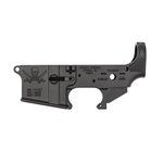 Spikes Tactical Multi-Caliber Color Filled Calico Jack Logo Stripped Lower Receiver, Hardcoat Ano