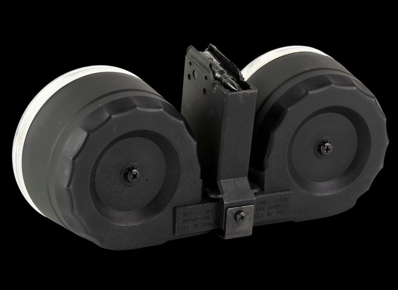 KCI USA KCIMZ067 100-round AK Drum Magazine 5.56 NATO/.223 Rem Black
