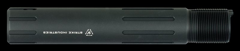 Strike Industries Carbine-Length AR Pistol Receiver Extension Buffer Tube 7075-T6 Slick Black