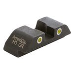 AmeriGlo Classic Yellow Tritium 2-Dot Sq Notch Rear Sight (Glock)