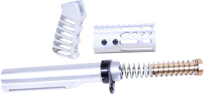 Guntec USA AR-15 4in Pistol Brace Build Kit With Milspec Buffer Tube