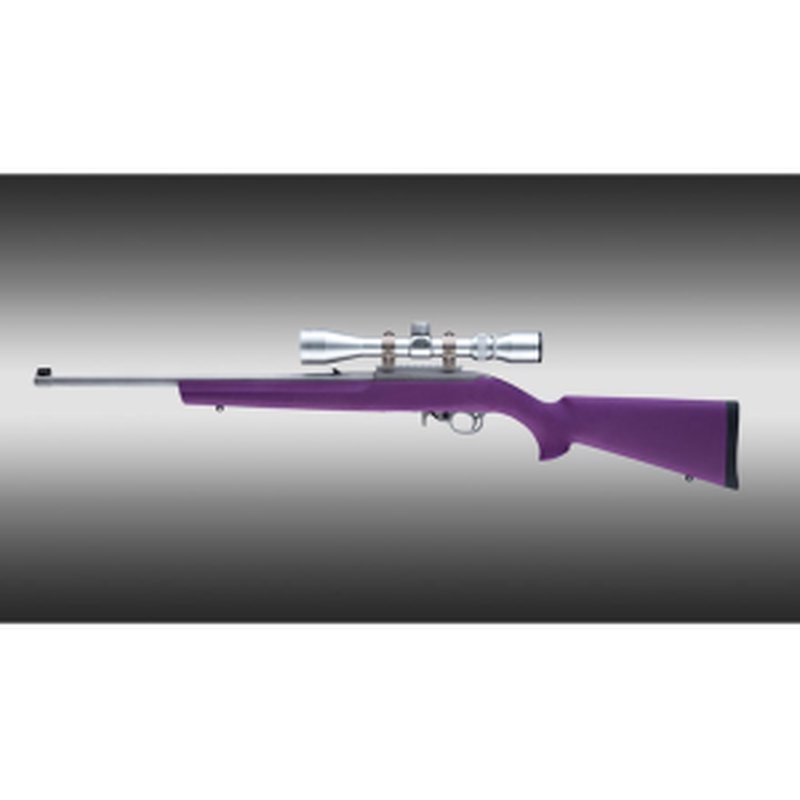 Hogue OverMolded Stock Ruger 10/22 .920" Barrel Channel Purple