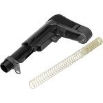 CMMG 55CA9F7 RipBrace Kit 6 Position Black Synthetic with Fastback & P3 Technology for AR-Platform