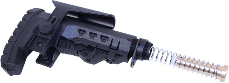 Guntec USA AR-15 Multi Point Modular Stock With Adjustable Cheek Riser GT-MPM-R Black