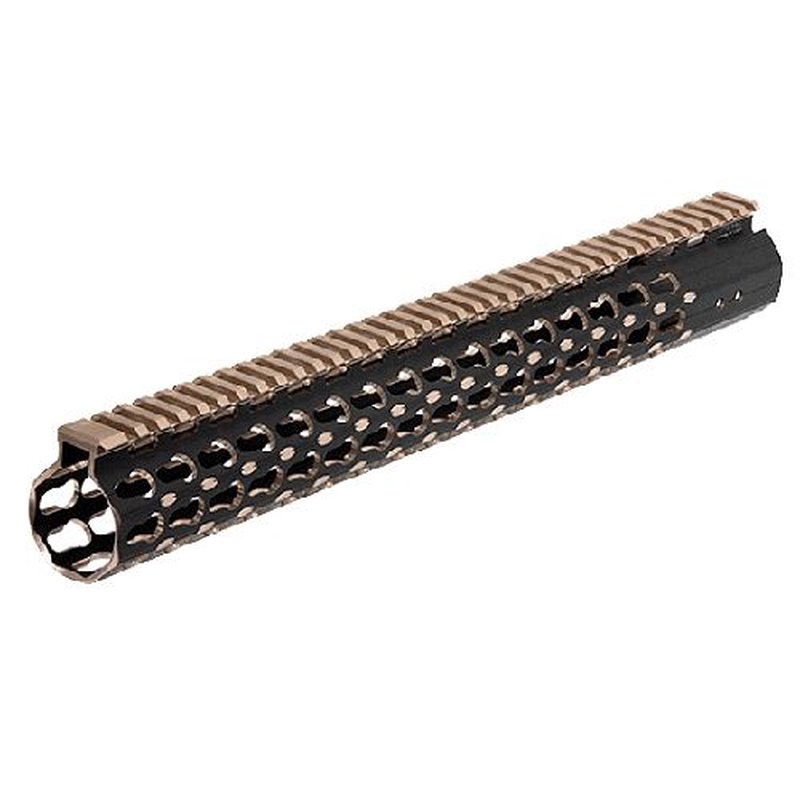 UTG Pro M-LOK AR15 15in Super Slim Rail Black / Bronze 2-Tone