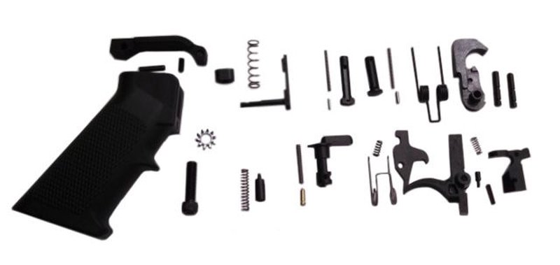 KAK AR-15 Complete Lower Parts Kit Mil Spec Trigger Group/Trigger Guard/A2 Handle/Springs