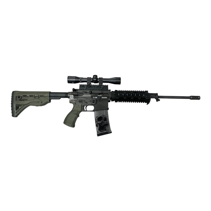 Bushmaster Carbon-15 AR-15 Rifle 5.56 NATO 18-Inch Battlefield Green/Black
