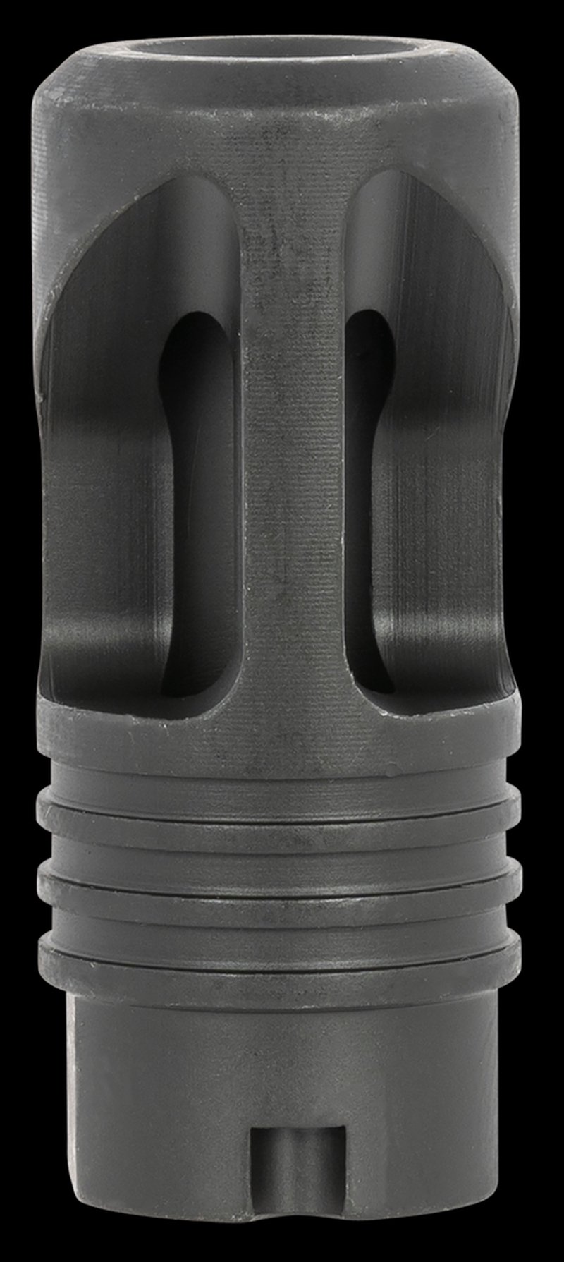 LBE Unlimited Dual Port AK-47 Flash Hider 14x1 LH – AK Platform, Black Finish
