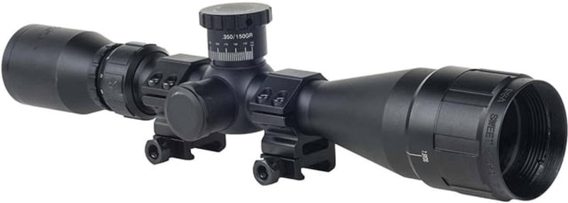 BSA 35039X40AOWRTB Sweet 350 Legend Black Matte 3-9x40mm AO 1" Tube 30/30 Reticle Features Weaver Rings