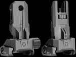 Strike Industries SPBUS Polymer Backup Sights AR-15 Folding Dual-Aperture Tool-Less