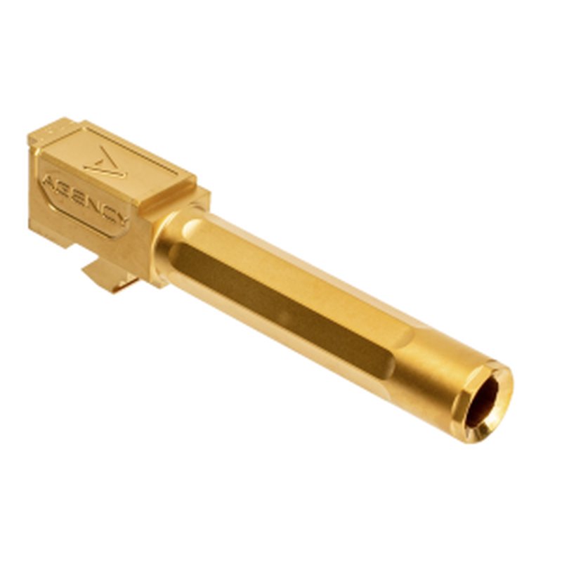 Agency Arms Premier Line Glock 19 Barrel Titanium Nitride Gold