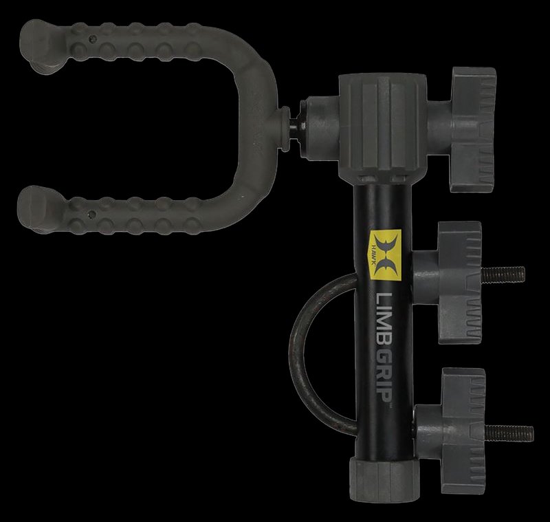 Hawk Hunting HWK3019 Limb Grip Bow Holder Silent 360 Adjustable Black