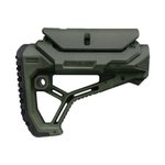 FAB Defense FX-GLCORECPG GL-Core CP Buttstock Adjustable Cheekrest OD Green Synthetic for AR-15, M4