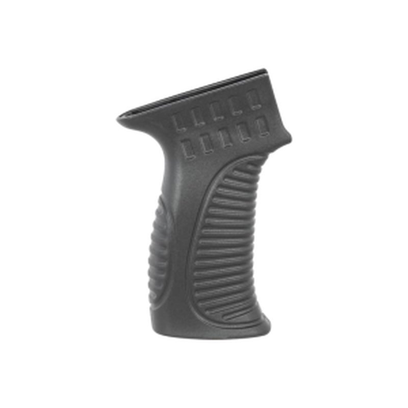 NCStar DLG-107 Ergonomic Grip Black Polymer for AK-Platform, Non-Slip Texturing, Storage Compartment