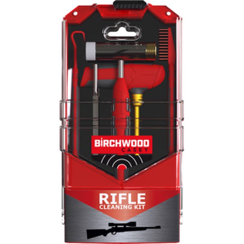Birchwood Casey RIFCLNKIT universal rifle cleaning kit, multi-caliber 21 pcs