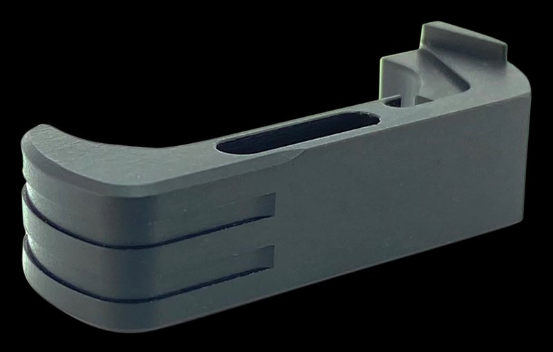 Cross Armory Extended Magazine Catch Glock Gen 4-5 7075-T6 Aluminum Black