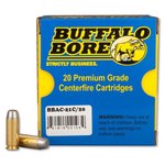 Buffalo Bore 21C/20 Outdoorsman 10mm Auto 220 gr HCFN Hard Cast Flat Nose Ammo