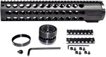 Kexuan Free Float KeyMod Handguard for .308 Low Profile Upper Receiver - 12.5 in - Black