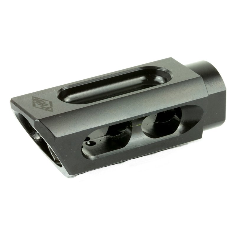 Yankee Hill Machine Co Slant 9mm Muzzle Brake/Compensator 1/2x36 Melonite QPQ Black