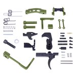 Guntec USA AR-15 Enhanced Lower Parts Kit w/ Upgrades Anodized Green