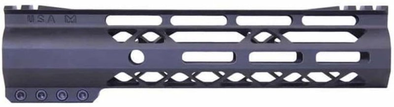 Guntec USA AR-15 Gen 2 AIR-LOK Handguard, M-LOK, 9 in, Monolithic Top Rail
