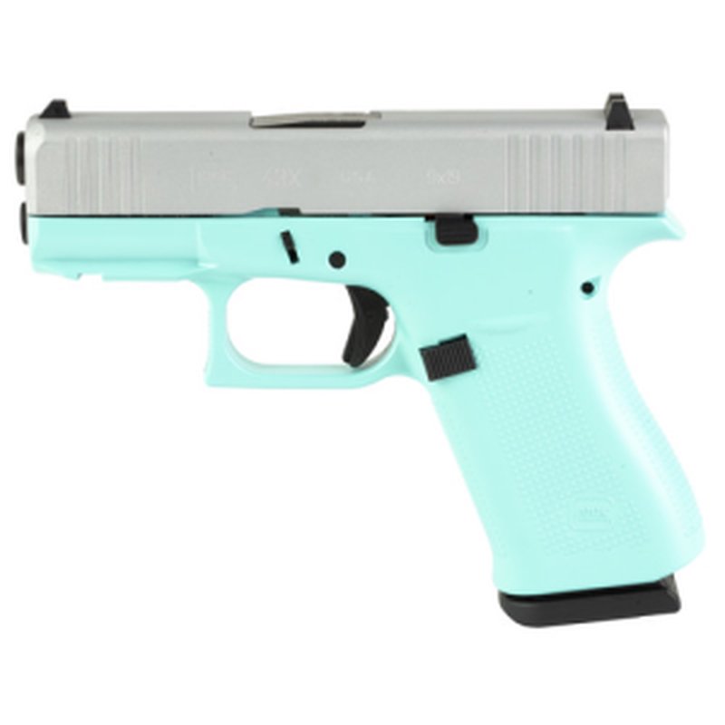 Glock G43X 9mm Pistol 3.41in Blue