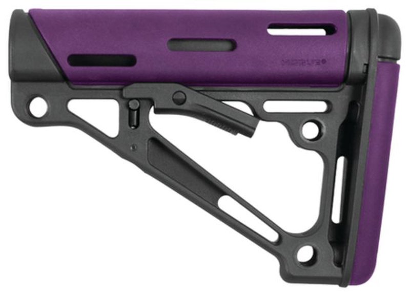 Hogue AR-15/M16 Collapsible Buttstock Purple Rubber 15640