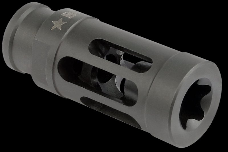 Bravo BCMGunfighter Compensator Mod 1 Stainless Black 5/8-24 AR Muzzle Device