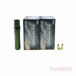 Olight Warrior 3S Flashlight Bundle with 9mm Ammo (OD Green)