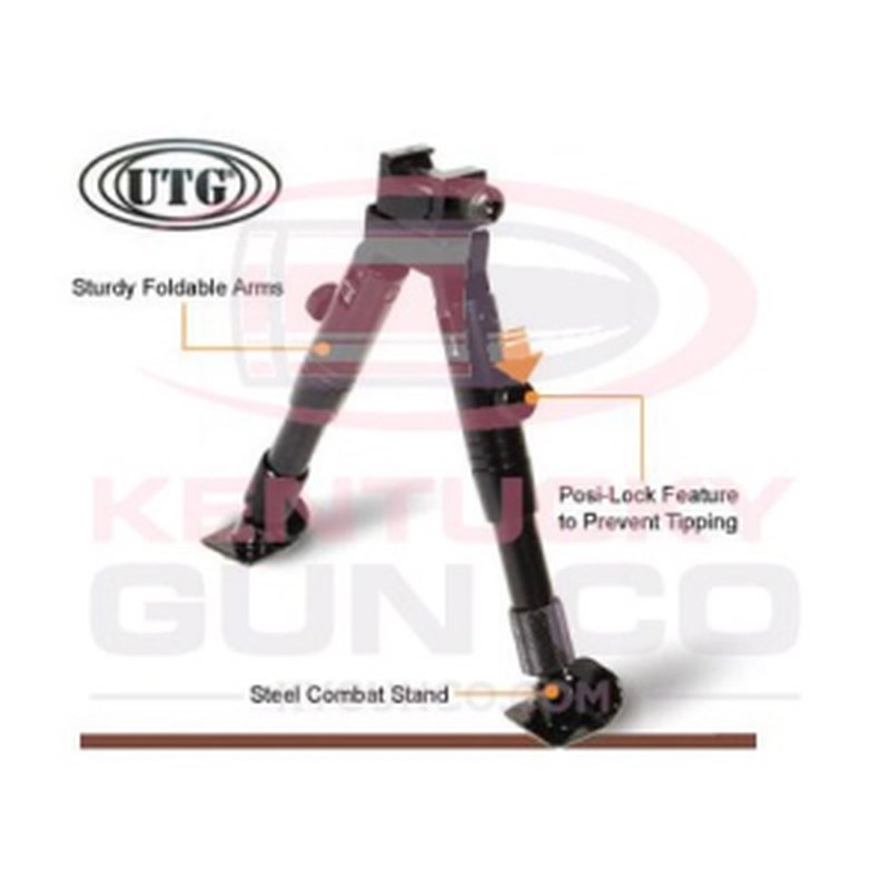 Leapers UTG Shooter's SWAT Bipod Steel Feet 5.8-6.8 in
