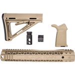 Black Rain Ordnance Upgrade Kit 2 AR-15 Buttstock Kit Flat Dark Earth