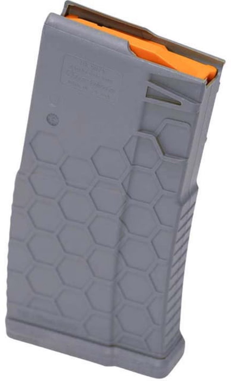 Hexmag POLYHEX2 Magazine LR-308, SR-25, AR-10 20-Round Gray