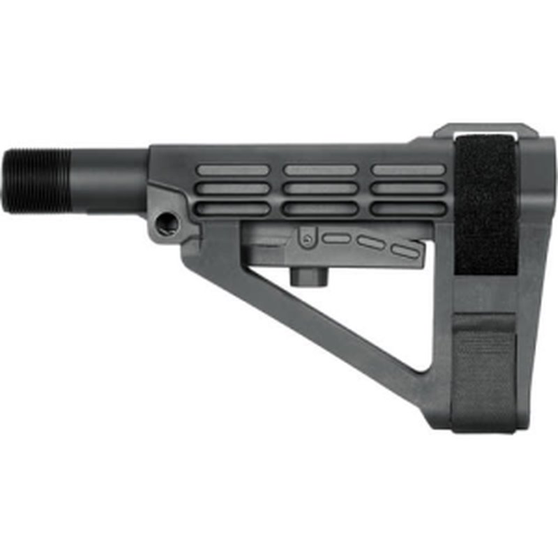 SB Tactical SBA4 Synthetic Black 5-Position Adjustable for AR-Platform - No Buffer Tube - SBA4X-01-SB