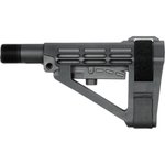 SB Tactical SBA4 Synthetic Black 5-Position Adjustable for AR-Platform - No Buffer Tube - SBA4X-01-SB