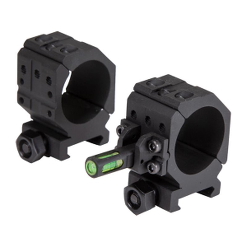 Wheeler Picatinny 30mm Scope Rings Matte Black Medium
